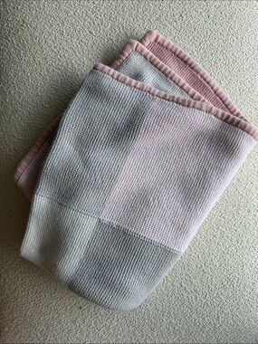 next Pink and Gray Knit Throw Blanket